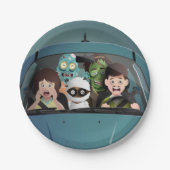 Weihnachten Familienurlaub Halloween Albtraum Pappteller (Vorderseite)