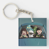 Weihnachten Familienurlaub Halloween Albtraum Schlüsselanhänger (Vorderseite)