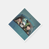 Weihnachten Familienurlaub Halloween Albtraum Serviette (Ecke)