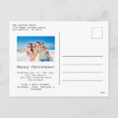 Weihnachten Familienurlaub Spaß Foto (Rückseite)