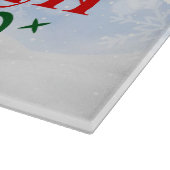 Weihnachten fängt mit Christi-Schneidebrett an Schneidebrett (Ecke)