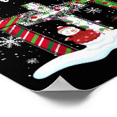 Weihnachten fängt mit Christus Snowman Christliche Poster (Ecke)