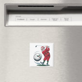 Weihnachten Fantasy Golf spielen Magnet (In Situ (Geschirrspüler))