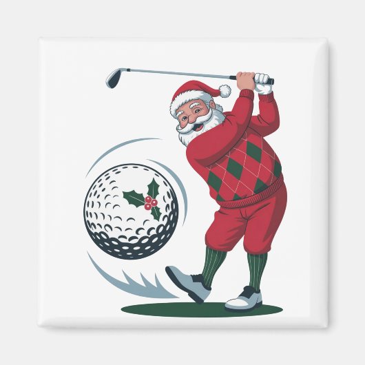 Weihnachten Fantasy Golf spielen Magnet (Vorne)