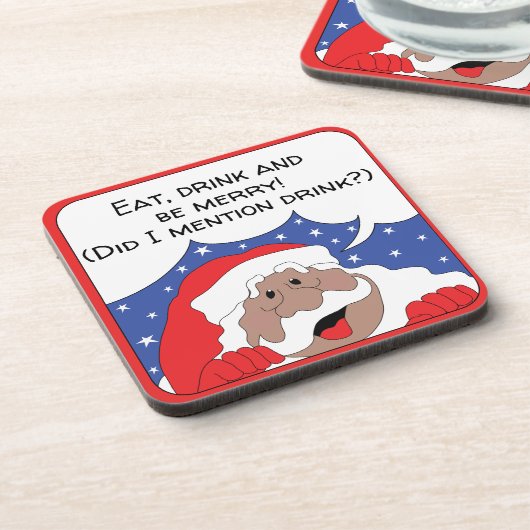 Weihnachten - Farbensays Getränkeuntersetzer (Linke Seite)