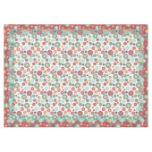 Weihnachten färbt Retro Deko-Schneeflocken Tischdecke (Vorderseite (Horizontal))