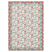 Weihnachten färbt Retro Deko-Schneeflocken Tischdecke (Vorderseite)