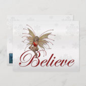 Weihnachten Fee 2 - Weihnachtspostkarte (Vorne/Hinten)