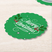 Weihnachten feiern, grün feiern untersetzer (angewinkelt)