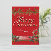 Weihnachten feiern karte (Stehend Vorderseite)