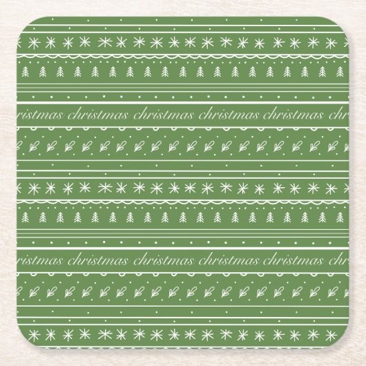 Weihnachten feiern rechteckiger pappuntersetzer (Vorderseite)