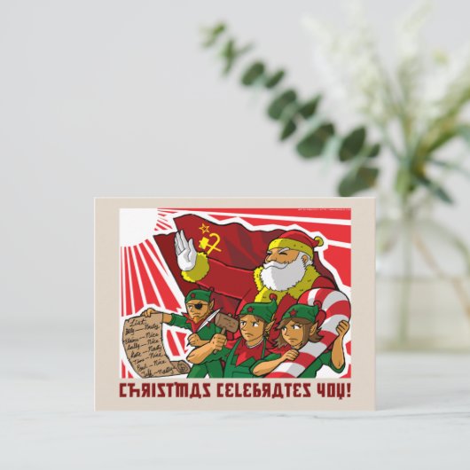 Weihnachten feiert Sie! (Stehend Vorderseite)