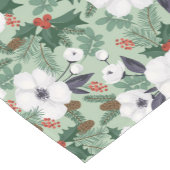 Weihnachten Feiertag Festival Elegante Grün Kurzer Tischläufer (Ecke)