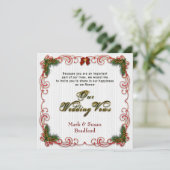 Weihnachten/Feiertage - Einladung zur Erneuerung d (Stehend Vorderseite)