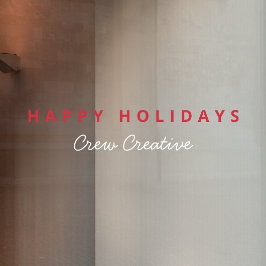 Weihnachten | Feiertage für Unternehmen Fensteraufkleber