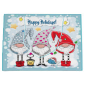 Weihnachten / Feiertage Gnomes Geschenk Tasche Große Geschenktüte (Vorderseite)