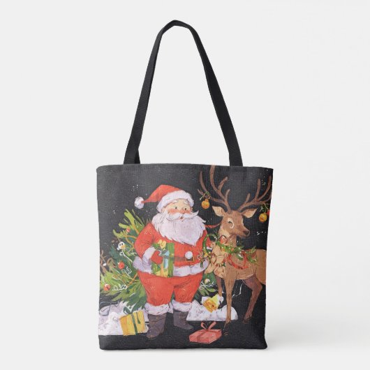 Weihnachten - Feiertage Tasche (Rückseite)