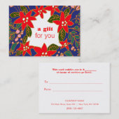 Weihnachten-/Feiertagsgeschenk Rabattkarte (Vorne/Hinten)