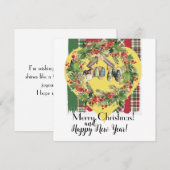 Weihnachten! Feiertagskarte (Vorne/Hinten)