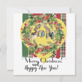 Weihnachten! Feiertagskarte