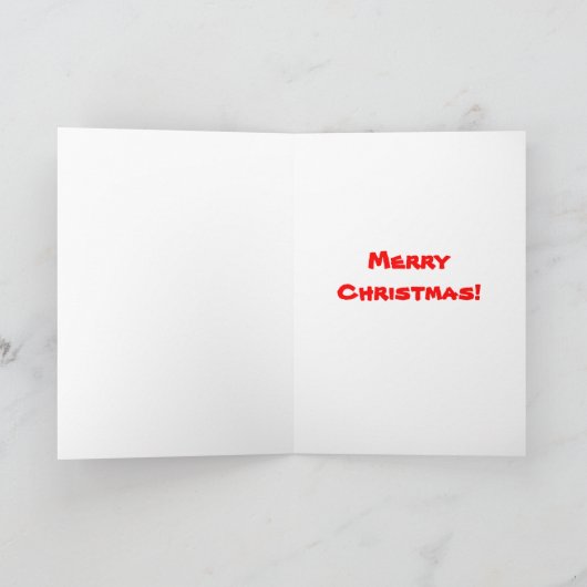 Weihnachten! Feiertagskarte (Innenseite)