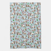 Weihnachten Ferret Küchentuch (Vertikal)