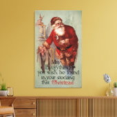 Weihnachten finden Sie alles in Ihrem Strumpf Leinwanddruck (Insitu (Wohnzimmer))