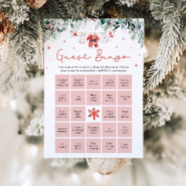 Weihnachten Finden Sie die Bingo Baby Dusche Einladung