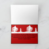 Weihnachten Fischen auf einer Weihnachtskarte Karte (Innenseite)