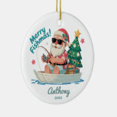 Weihnachten fischen keramik ornament (Rechts)