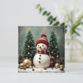 Weihnachten - Flachkarte (Stehend Vorderseite)