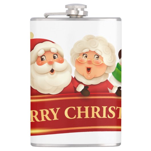 Weihnachten Flachmann (Vorderseite)