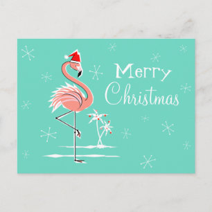 Weihnachten Flamingo Frohe Weihnachten horizontal
