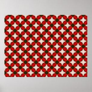Weihnachten Fleece und Filzhintergrund verziert ge Poster