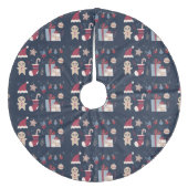 Weihnachten Fleece Weihnachtsbaumdecke (Vorderseite)