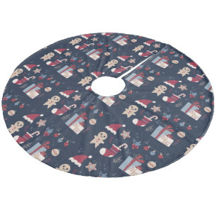 Weihnachten Fleece Weihnachtsbaumdecke