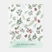 Weihnachten Fleecedecke (Vorderseite)