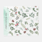 Weihnachten Fleecedecke (Vorderseite (Horizontal))