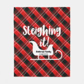 Weihnachten Fleecedecke (Vorderseite)