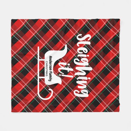 Weihnachten Fleecedecke (Vorderseite (Horizontal))