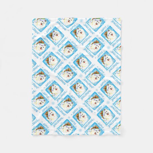 Weihnachten Fleecedecke (Vorderseite)