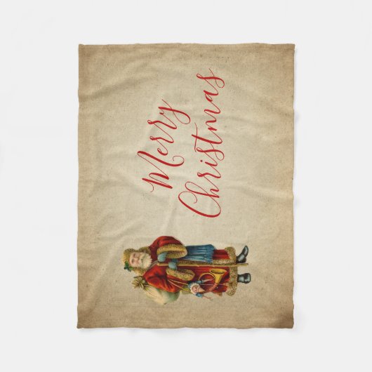 Weihnachten Fleecedecke (Vorderseite)