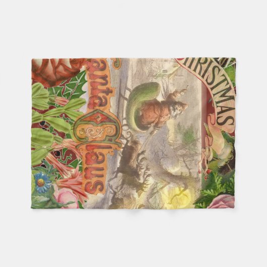 Weihnachten Fleecedecke (Vorderseite (Horizontal))