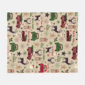 Weihnachten Fleecedecke (Vorderseite (Horizontal))