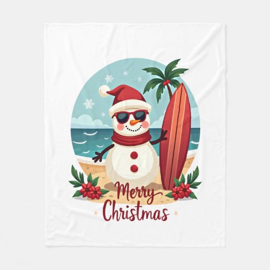 Weihnachten Fleecedecke (Vorderseite)