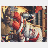 Weihnachten Fleecedecke (Vorderseite (Horizontal))