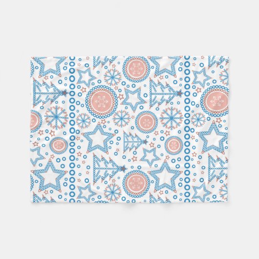 Weihnachten Fleecedecke (Vorderseite (Horizontal))