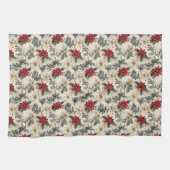 Weihnachten Floral Design Küchentücher (Horizontal)