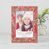 Weihnachten floral Verheiratet, frisch verheiratet (Stehend Vorderseite)