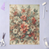 Weihnachten Florals Decoupage Seidenpapier (Basteln)